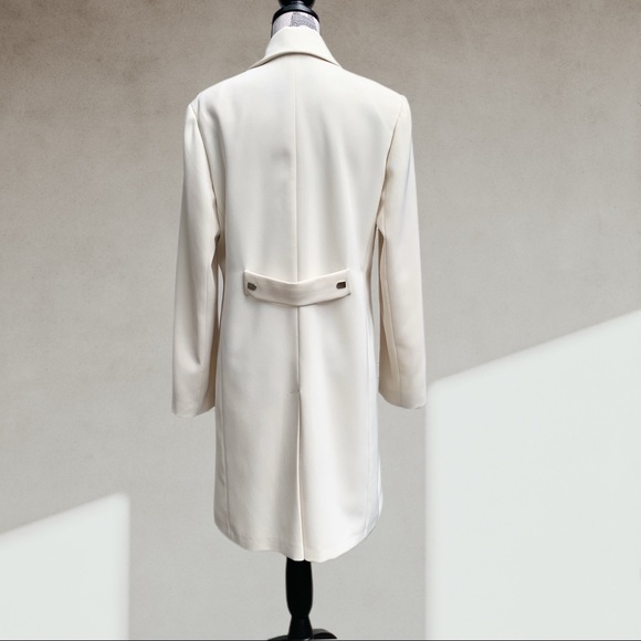 Melanie Lyne Jackie O Ivory coat LARGE - Picture 6 of 13